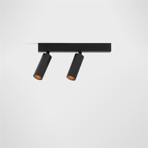 Modular+Nyto Surface Adjustable 30 Square 2x LED 2x6W 490lm 350mA 2700K CRI>90 25°, lae-/seinavalgusti, must, liiteseadmeta